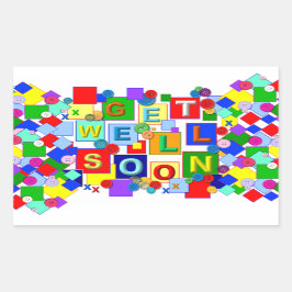 ボタン～よくステッカーを貼る 長方形シール