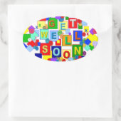 ボタン～よく楕円ステッカーを取得する 楕円形シール (バッグ)