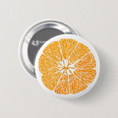 ボタン-オレンジ嬉しい… 缶バッジ (正面&裏面)
