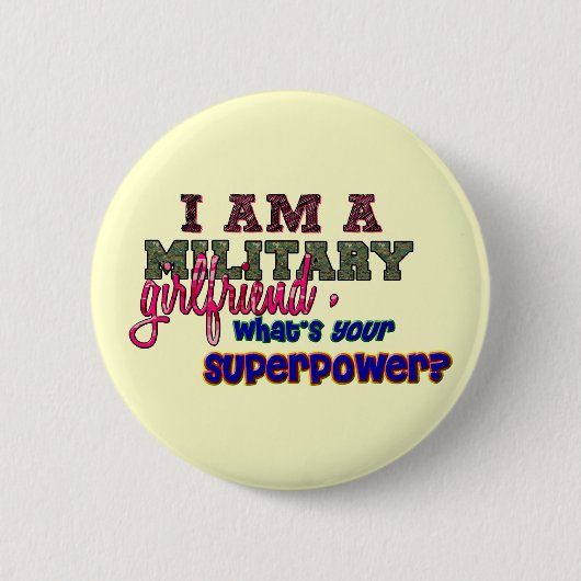 ボタン-ガールフレンド 缶バッジ (正面)