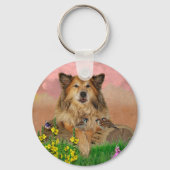 ボタン キーホルダー (正面)