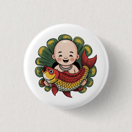 ボタン | クロエベビー – ラッキーコイの可愛い少年 缶バッジ