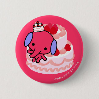 ボタン-ケーキ象-大きいケーキ 缶バッジ