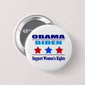 ボタン-サポート女性の権利 缶バッジ (正面&裏面)