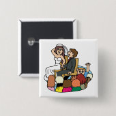 ボタン：チェアダンス 缶バッジ (正面&裏面)