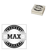 ボタン/バナー – 星の灰色の白+ YOURS ラバースタンプ (押印)