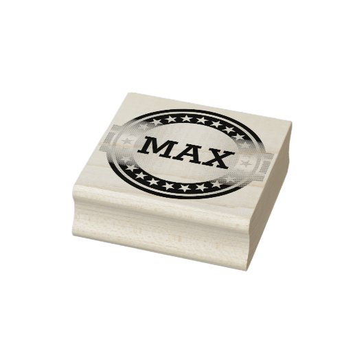 ボタン/バナー – 星の灰色の白+ YOURS ラバースタンプ (スタンプ)