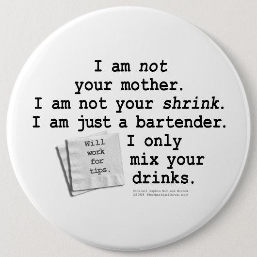 ボタン、ピン-ないあなたの収縮 缶バッジ (正面)