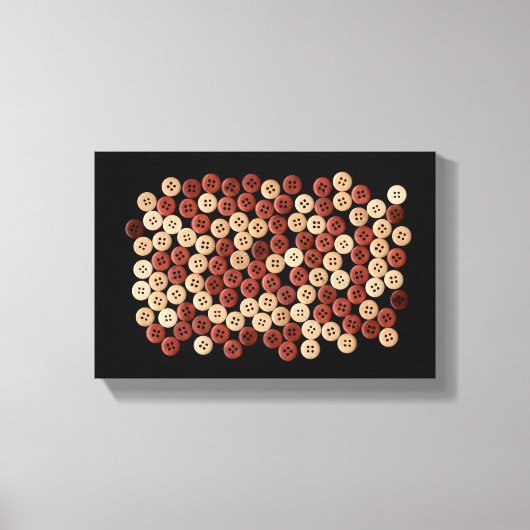 ボタン – ファインアート写真 キャンバスプリント (正面)