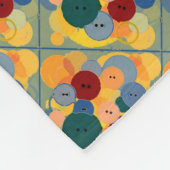 ボタン フリースブランケット (角)