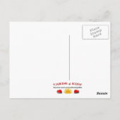 ボタン＆ボウズ　子猫のポストカード ポストカード (裏面)