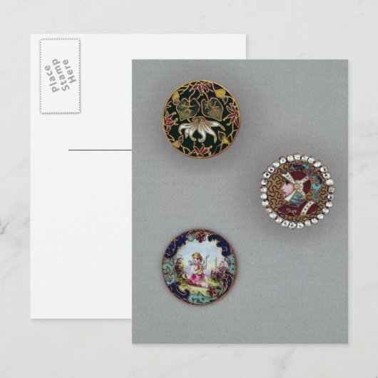 ボタン ポストカード (正面/裏面)