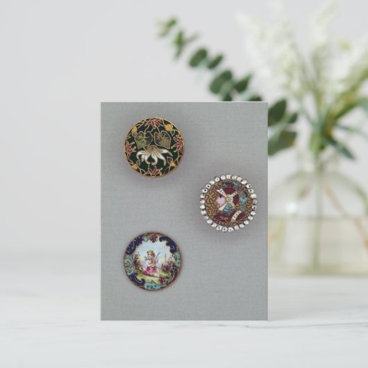 ボタン ポストカード (スタンド正面)