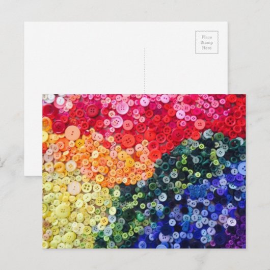 ボタン ポストカード (正面/裏面)