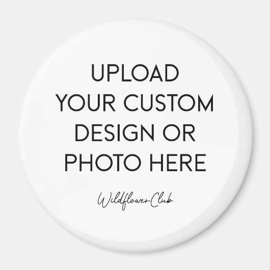 ボタン マグネット 3" 大きな丸型 (正面)