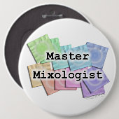 ボタン-マスターのMIXOLOGIST 缶バッジ (正面&裏面)
