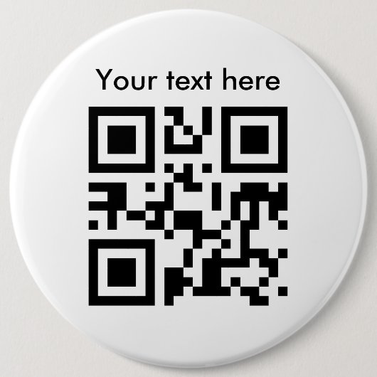 ボタン(メガ、カスタム文字)の 缶バッジ (正面)