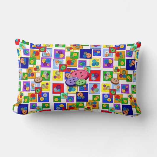 ボタン ランバークッション (正面)