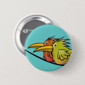 ボタン、ワイヤーの2羽の鳥 缶バッジ (正面&裏面)