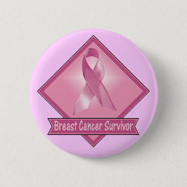 ボタン-乳癌の生存者 缶バッジ