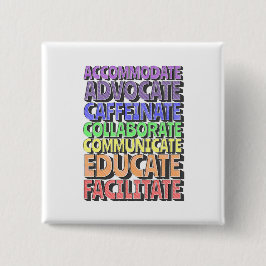 ボタン – 先生の日：教育 缶バッジ