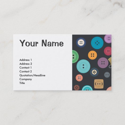 ボタン 名刺 (正面)