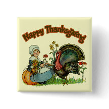 ボタン-幸せな感謝祭