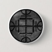 ボタン-悪を撃退して下さい 缶バッジ (正面)