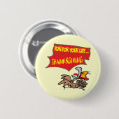 ボタン-感謝祭のトルコの操業 缶バッジ (正面&裏面)