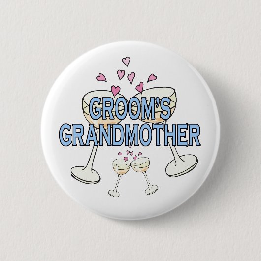 ボタン：新郎のおばあちゃん 缶バッジ (正面)