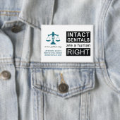 ボタン – 無傷の生殖器 缶バッジ (インサイチュ)