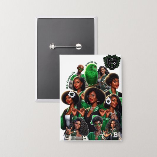 ボタン 缶バッジ (正面/裏面)