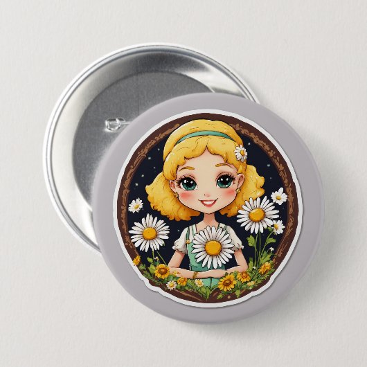 ボタン 缶バッジ (正面&裏面)