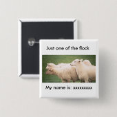 ボタン – 群れの一つ 缶バッジ (正面&裏面)