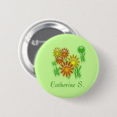 ボタン – 花名タグ 缶バッジ (正面&裏面)