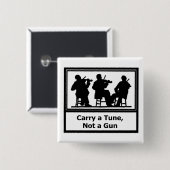 ボタン-調子銃ではなくを運んで下さい 缶バッジ (正面&裏面)