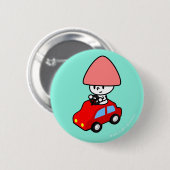 ボタン-車BlueBack 缶バッジ (正面&裏面)