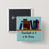 ボタン – 遺伝学者がそれを… 缶バッジ (正面&裏面)