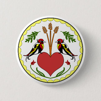 ボタン-長く、幸せな人間関係のジンクス 缶バッジ