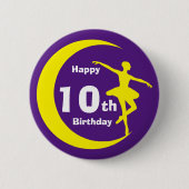 ボタン – Ballerina 10誕生日 缶バッジ (正面)