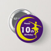 ボタン – Ballerina 10誕生日 缶バッジ (正面&裏面)