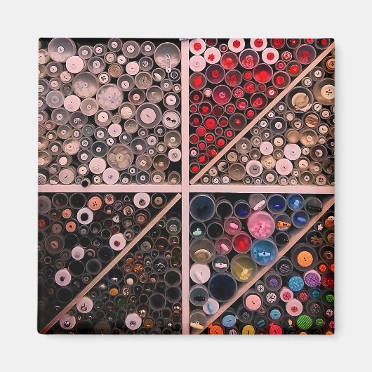 ボタン、Durham市場 マグネット (正面)