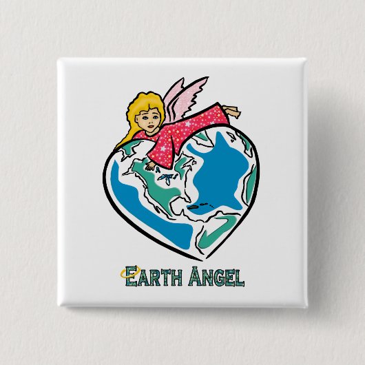 ボタン： "Earth Angel" 缶バッジ (正面)