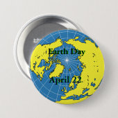 ボタン – Earth Day 缶バッジ (正面&裏面)
