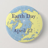 ボタン – Earth Day 缶バッジ (正面)