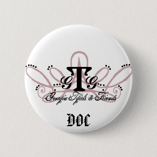 ボタン- Ga Tgirlsのデザイン 缶バッジ (正面)