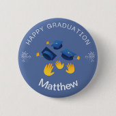 ボタン – Happy Decisation Personalize – 名前の追加 缶バッジ (正面)