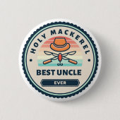 ボタン – Holy Mackerel最高の伯父 缶バッジ (正面)
