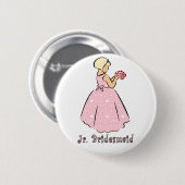 ボタン： Jr Bridesmaid 缶バッジ (正面&裏面)