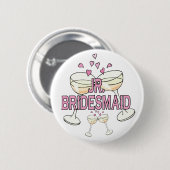 ボタン: Jr. Bridesmaid 缶バッジ (正面&裏面)